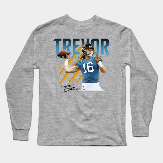 Trevor Lawrence Long Sleeve T-Shirt by Juantamad